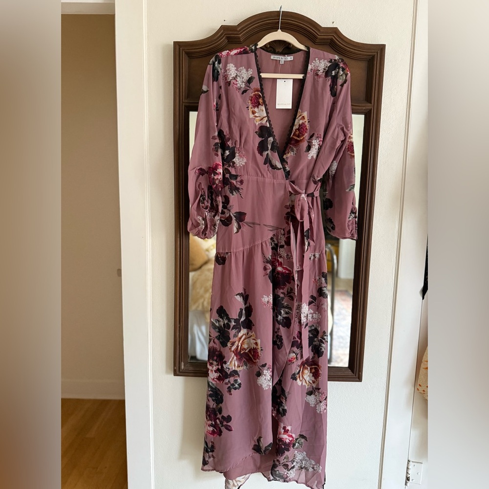ASOS (Hope & Ivy) Maxi Wrap Dress